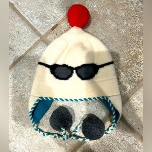 Kate Spade White Sunglasses Design Winter Hat